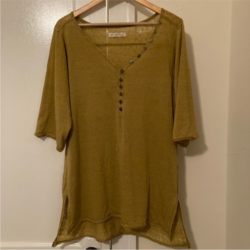 We the Free Mustard Henley